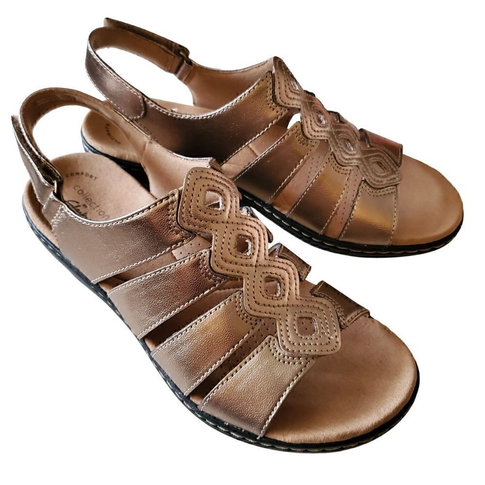 Clarks Metallic Sandals, Woman's Sandals NIB